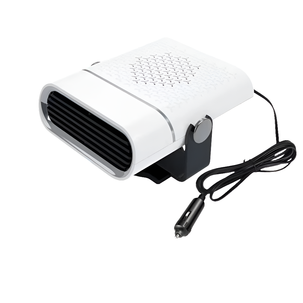 AirComfy 4-i-1 Bilventilator med Varme, Køling og 360° Rotation