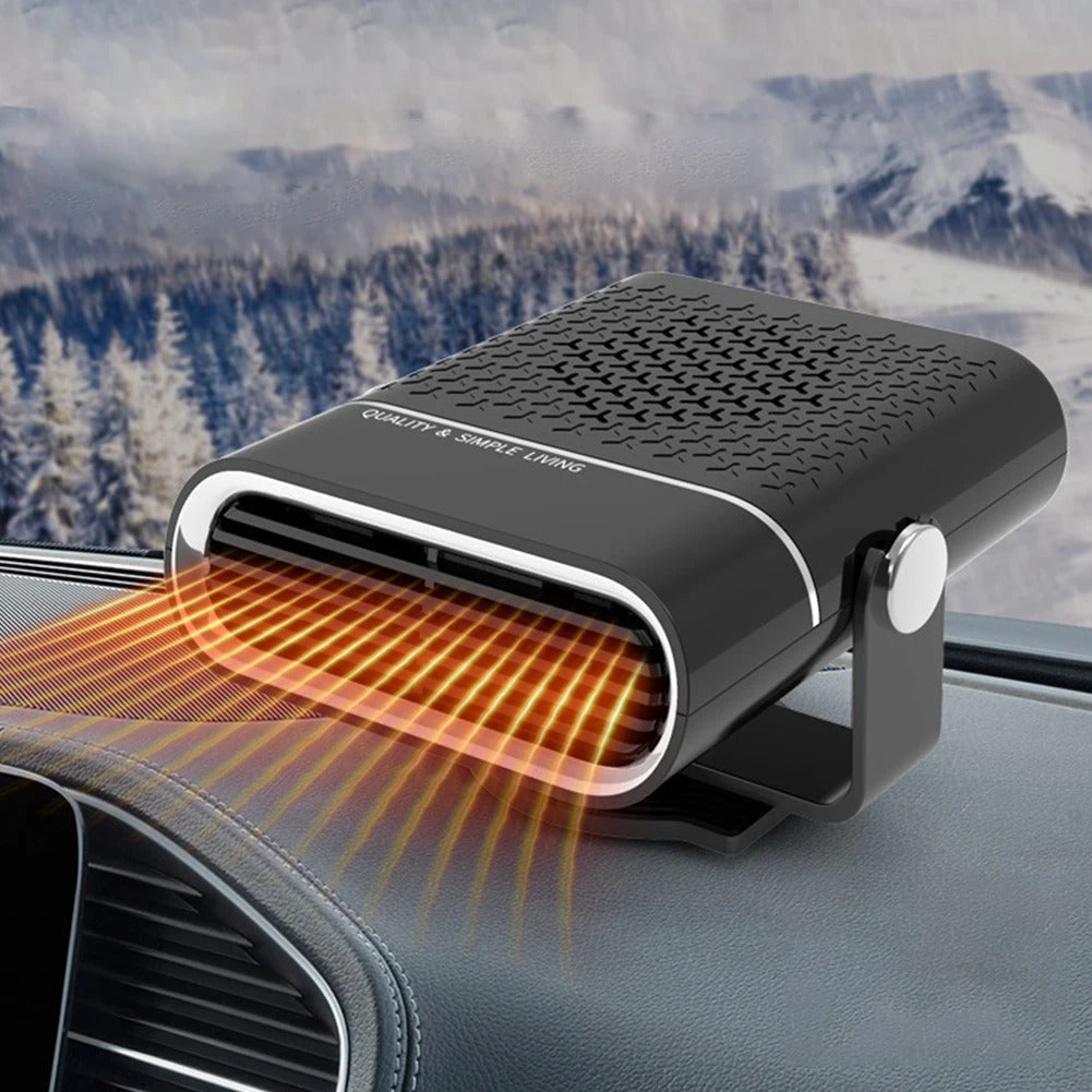 AirComfy 4-i-1 Bilventilator med Varme, Køling og 360° Rotation