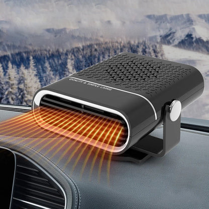 AirComfy 4-i-1 Bilventilator med Varme, Køling og 360° Rotation