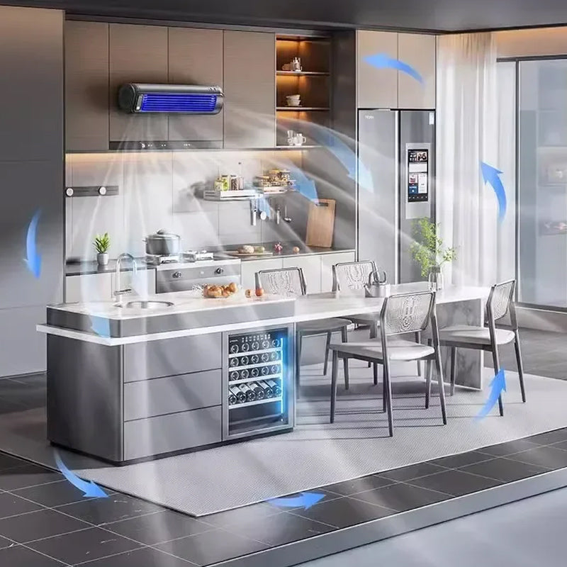 AirWave bærbart genopladeligt klimaanlæg med mini-køleblæser og 12 timers batteritid