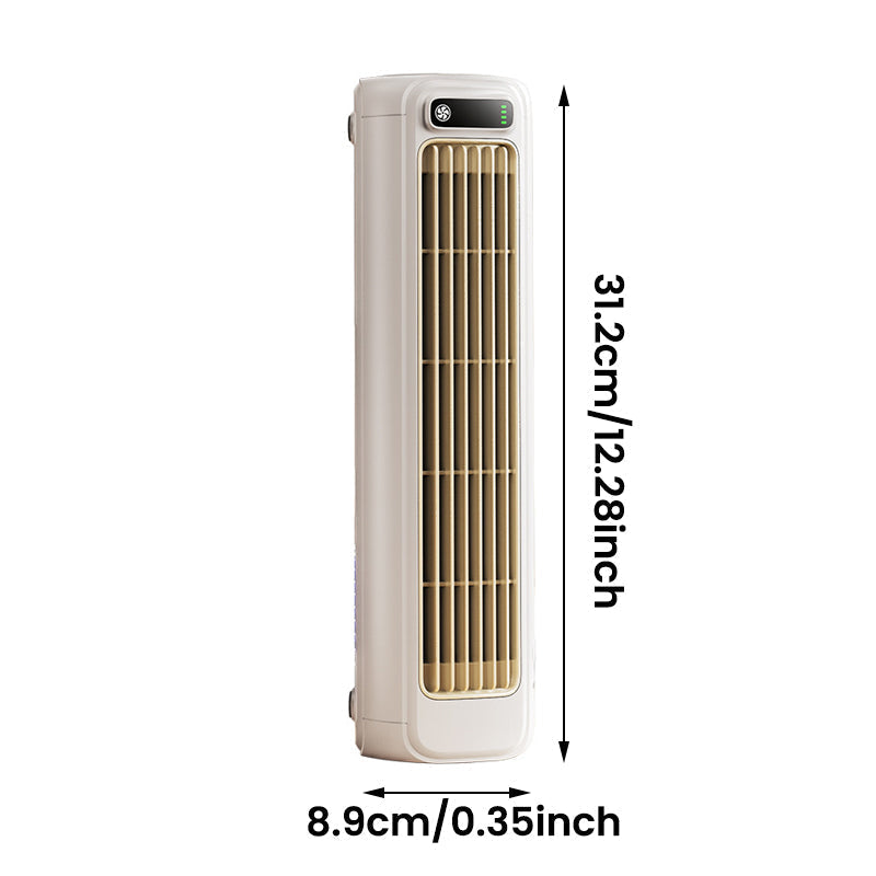 AirWave bærbart genopladeligt klimaanlæg med mini-køleblæser og 12 timers batteritid