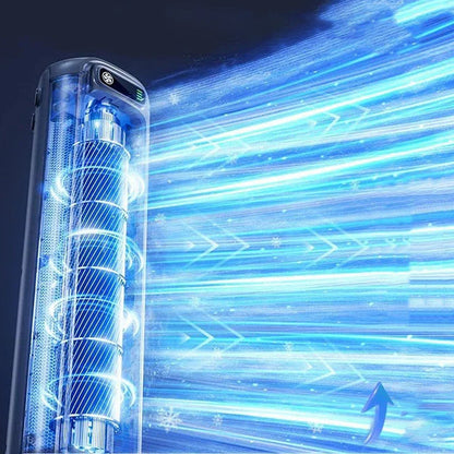 AirWave bærbart genopladeligt klimaanlæg med mini-køleblæser og 12 timers batteritid