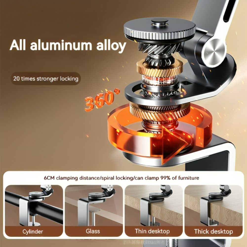 Altivo 360° Justerbar Aluminium Holder til Tablet og Mobil