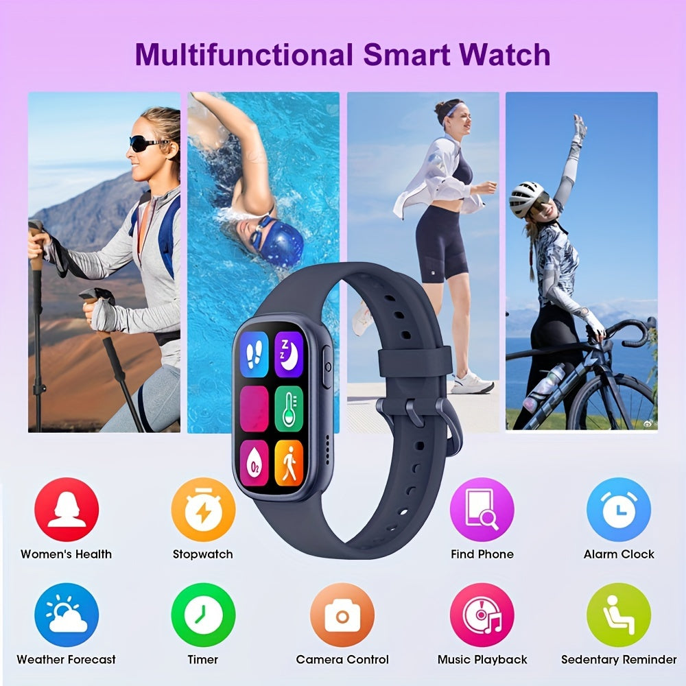 AquaFit Vandtæt Smartwatch og Fitness Tracker med Lang Batteritid