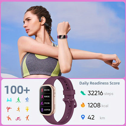 AquaFit Vandtæt Smartwatch og Fitness Tracker med Lang Batteritid