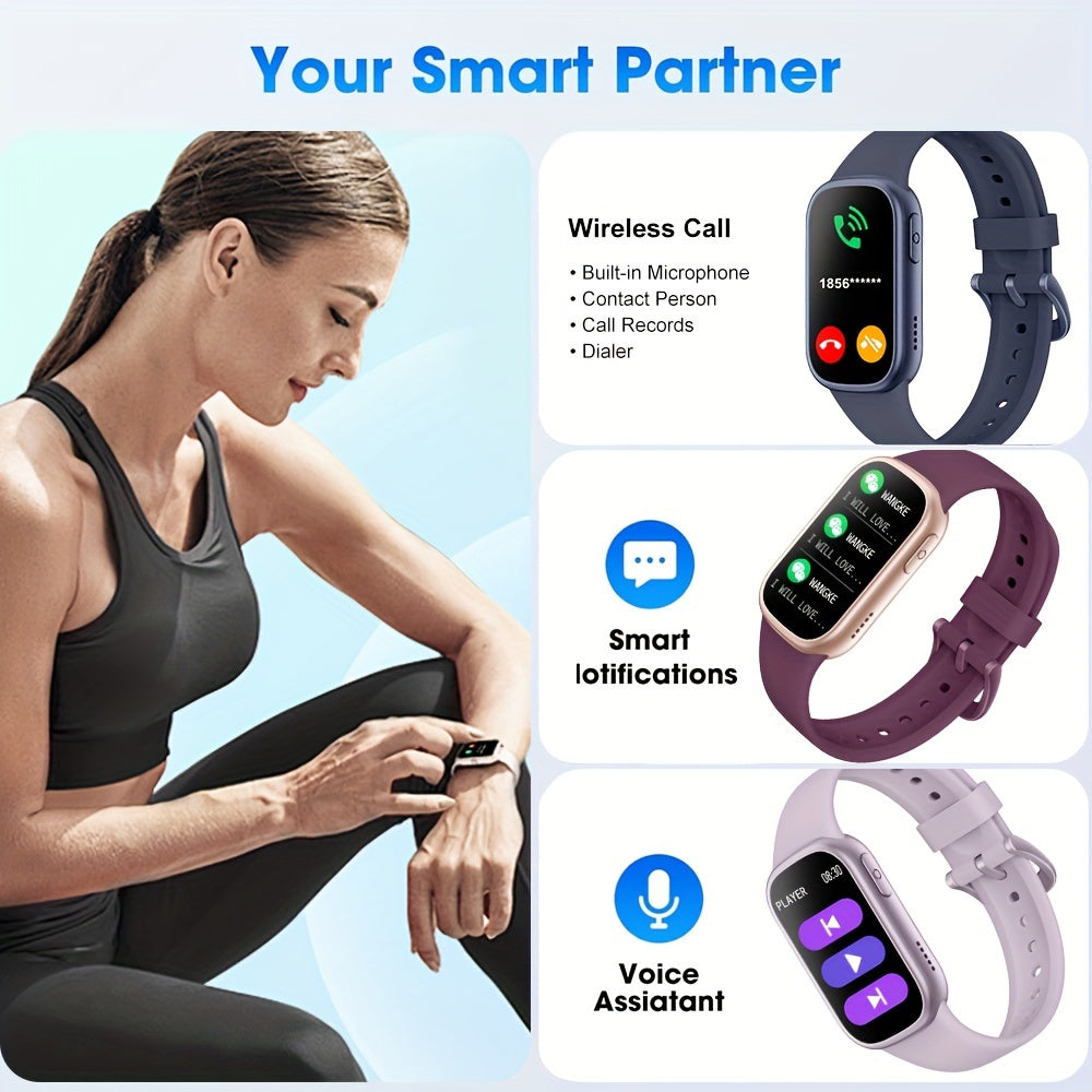 AquaFit Vandtæt Smartwatch og Fitness Tracker med Lang Batteritid