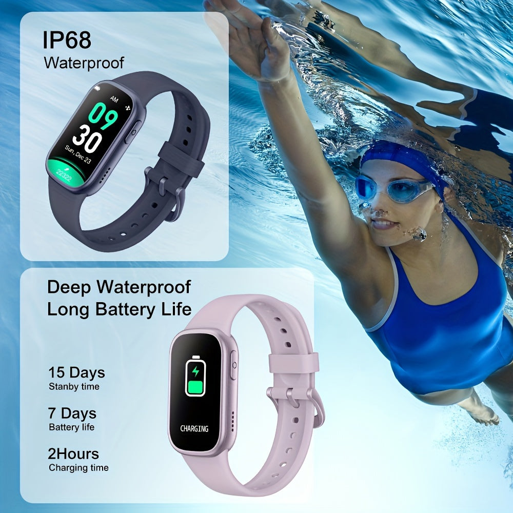 AquaFit Vandtæt Smartwatch og Fitness Tracker med Lang Batteritid