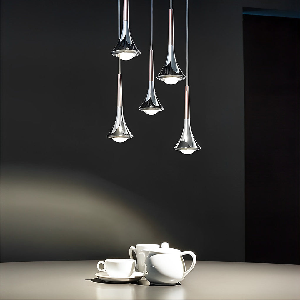 AquaLight Skandinavisk Dråbeformet LED Pendellampe med Moderne Design