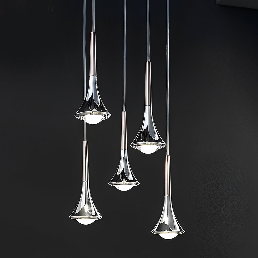 AquaLight Skandinavisk Dråbeformet LED Pendellampe med Moderne Design