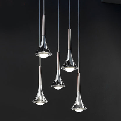AquaLight Skandinavisk Dråbeformet LED Pendellampe med Moderne Design