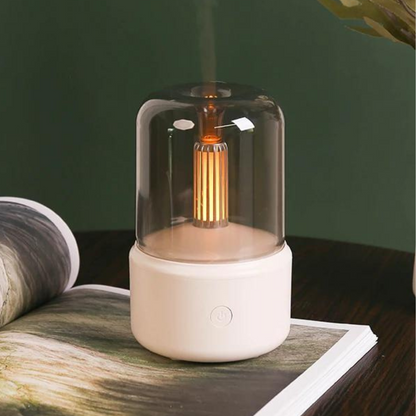 Aromin Bærbar Mini Aromadiffuser med Natlys