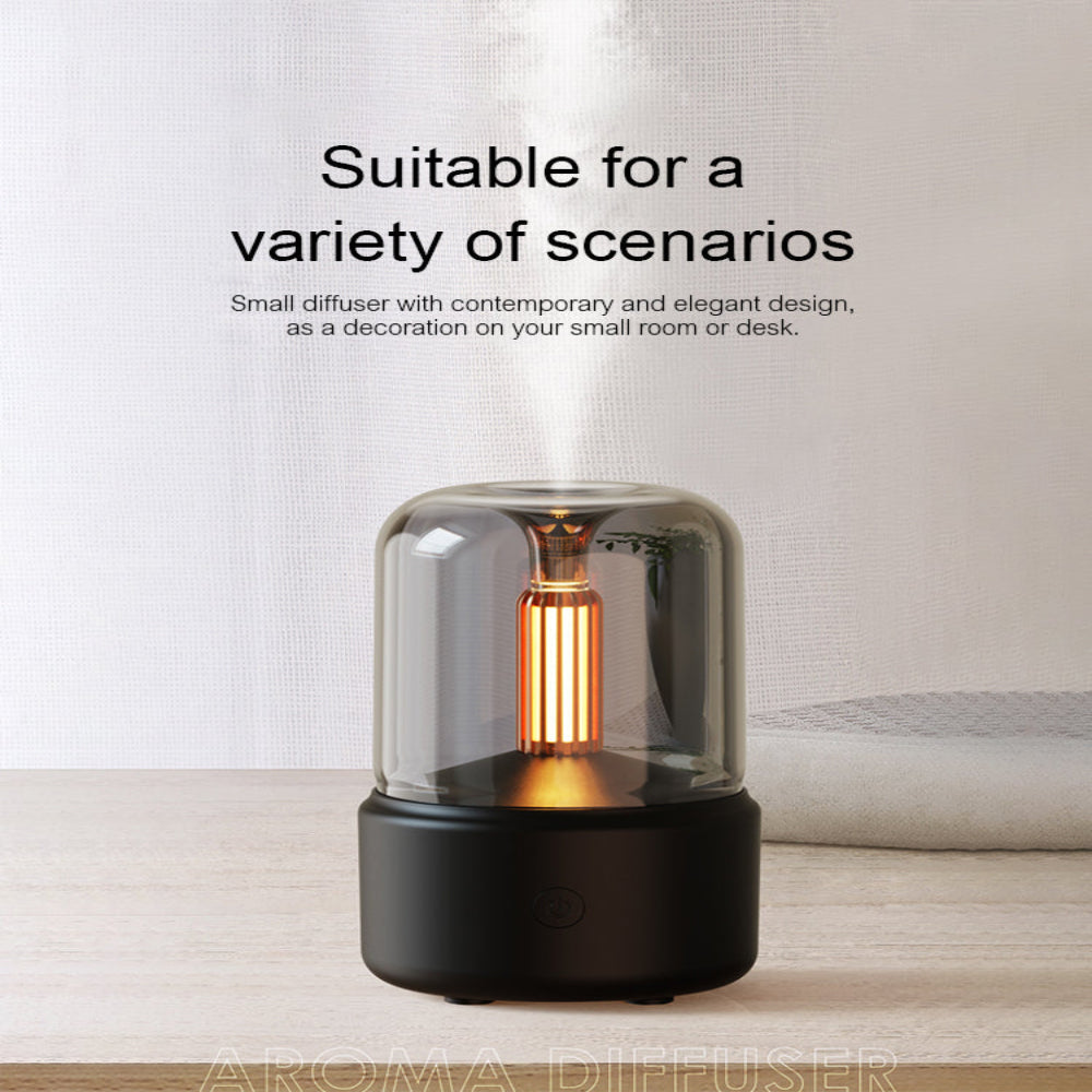 Aromin Bærbar Mini Aromadiffuser med Natlys