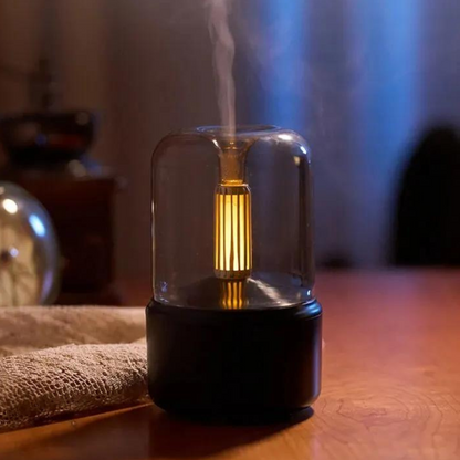 Aromin Bærbar Mini Aromadiffuser med Natlys