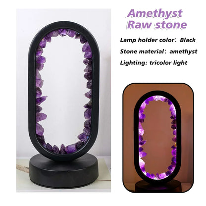 AuraStone Naturlig Ametyst Serenity Lampe