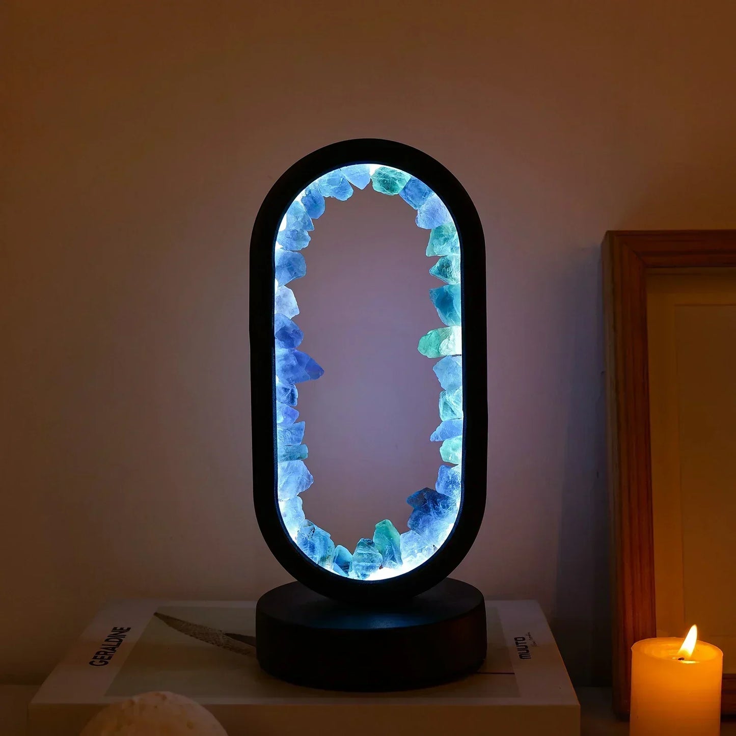 AuraStone Naturlig Ametyst Serenity Lampe