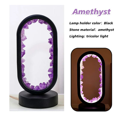 AuraStone Naturlig Ametyst Serenity Lampe