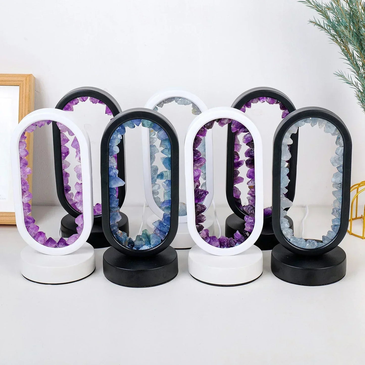 AuraStone Naturlig Ametyst Serenity Lampe