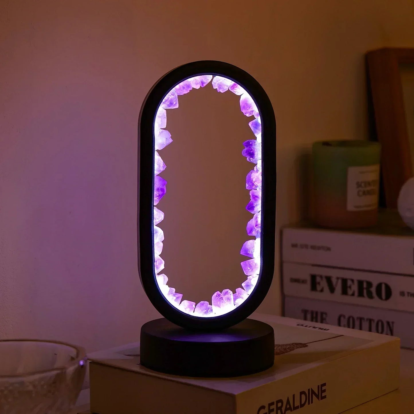 AuraStone Naturlig Ametyst Serenity Lampe