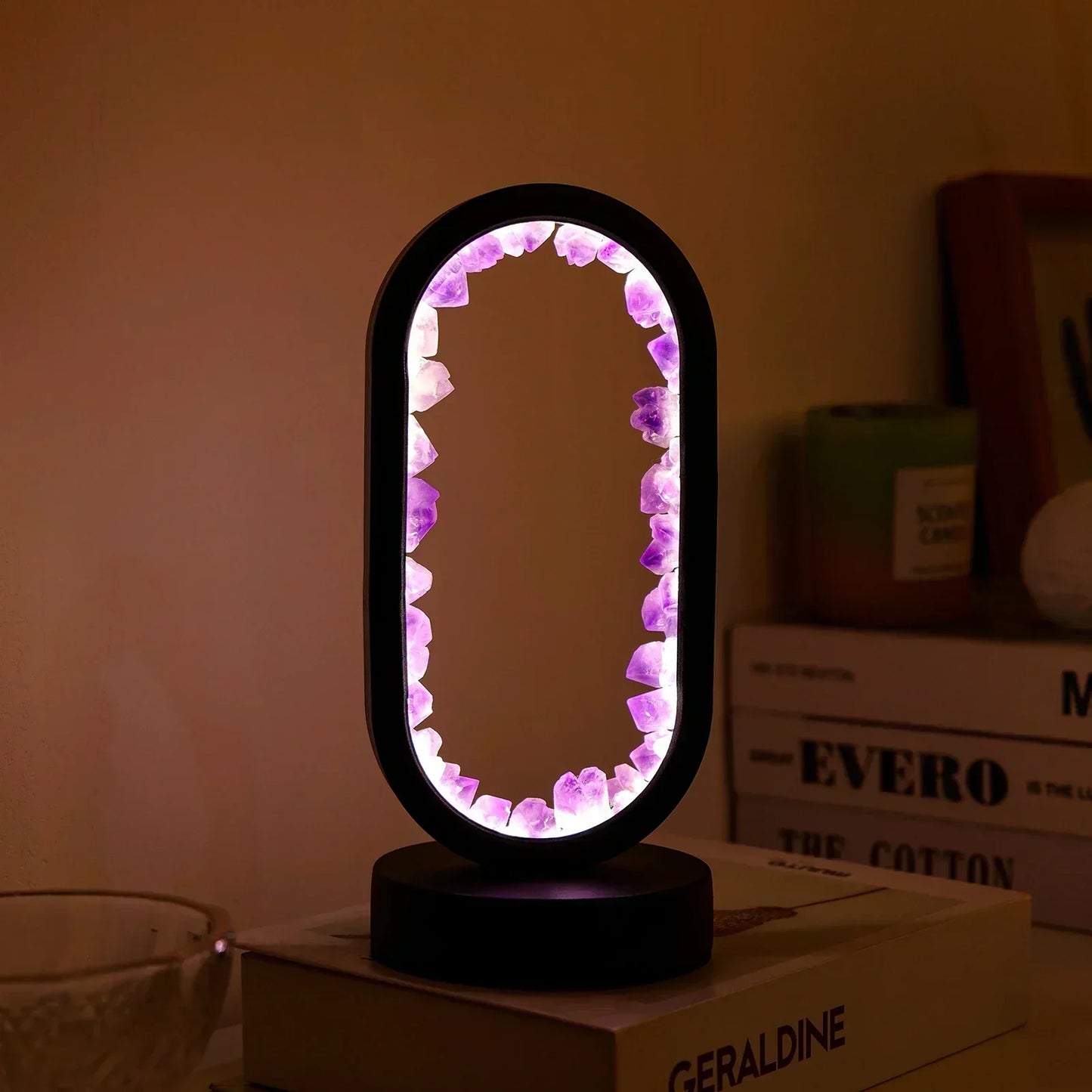 AuraStone Naturlig Ametyst Serenity Lampe