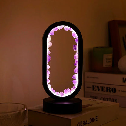 AuraStone Naturlig Ametyst Serenity Lampe