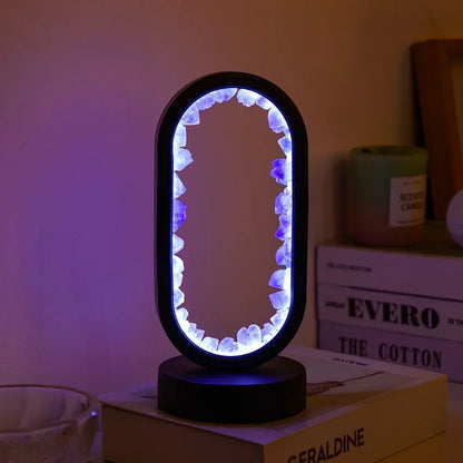 AuraStone Naturlig Ametyst Serenity Lampe