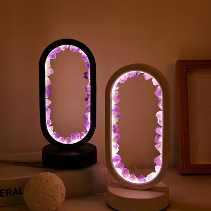 AuraStone Naturlig Ametyst Serenity Lampe