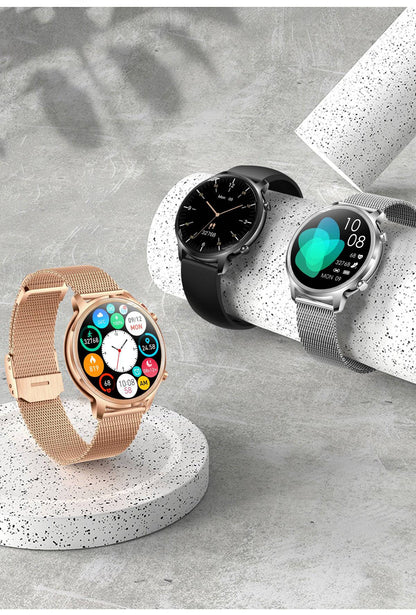 Aurora Smartwatch til Kvinder med Fitnessfunktioner og Notifikationer