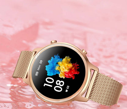 Aurora Smartwatch til Kvinder med Fitnessfunktioner og Notifikationer
