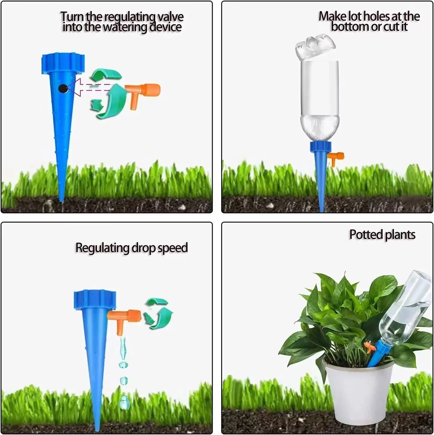 Automatisk Selvvandingssystem til Planter – 10 stk. Justerbare Drypvandingsspyd
