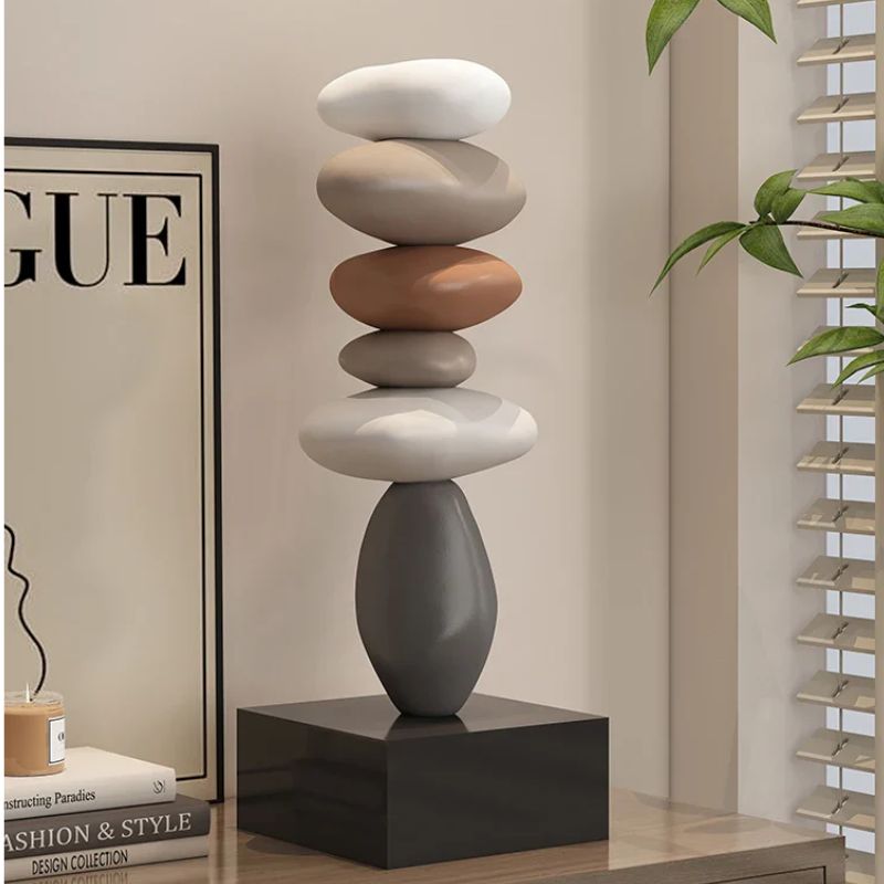 Balanture Zen Skulptur Moderne Dekorativ Figur til Hjemmet