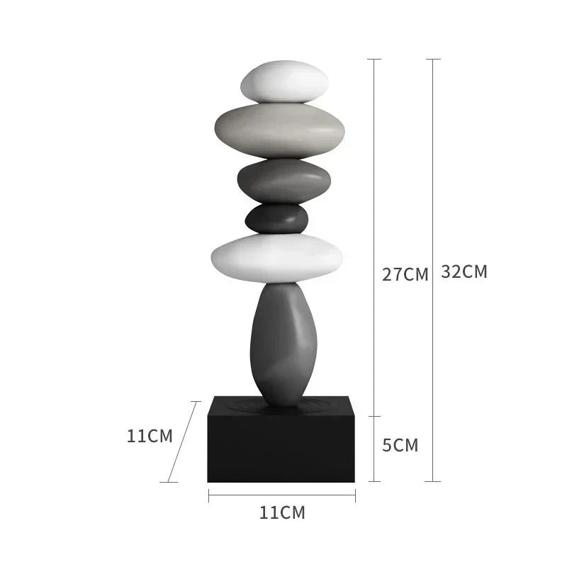 Balanture Zen Skulptur Moderne Dekorativ Figur til Hjemmet