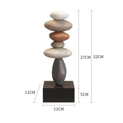 Balanture Zen Skulptur Moderne Dekorativ Figur til Hjemmet