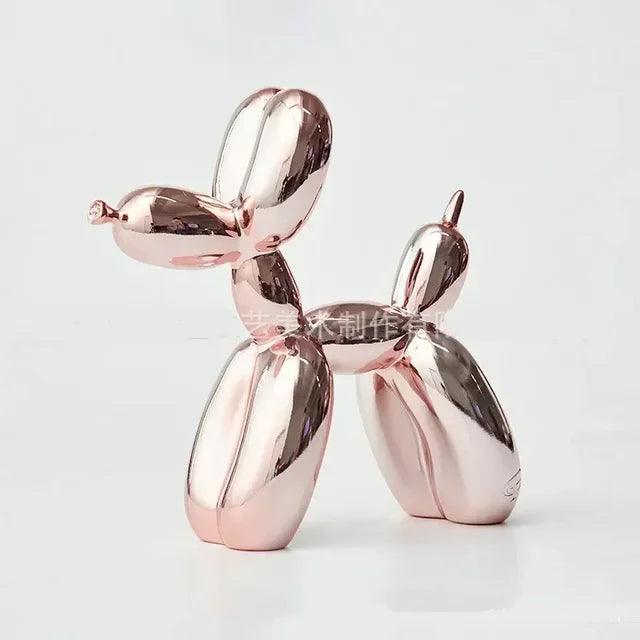 Ballonhundeskulptur i moderne resin med legende design til stilfuld boligindretning