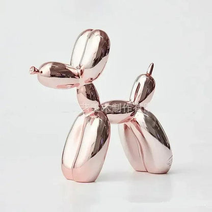 Ballonhundeskulptur i moderne resin med legende design til stilfuld boligindretning