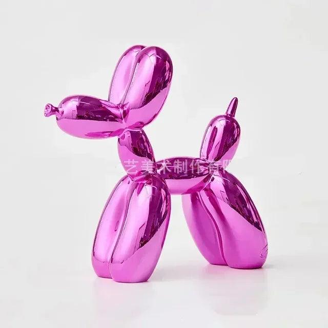 Ballonhundeskulptur i moderne resin med legende design til stilfuld boligindretning