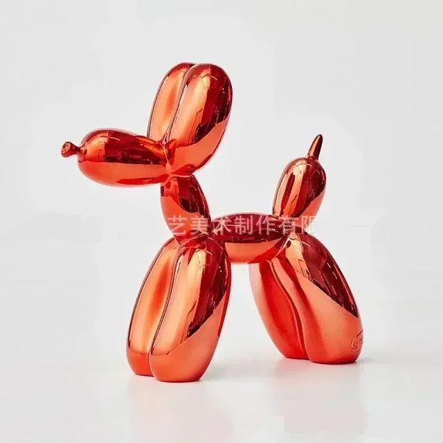 Ballonhundeskulptur i moderne resin med legende design til stilfuld boligindretning