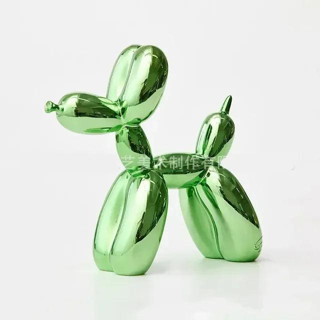 Ballonhundeskulptur i moderne resin med legende design til stilfuld boligindretning