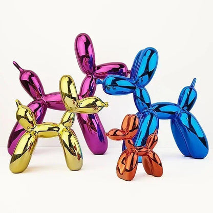 Ballonhundeskulptur i moderne resin med legende design til stilfuld boligindretning