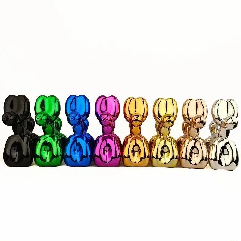 Ballonhundeskulptur i moderne resin med legende design til stilfuld boligindretning