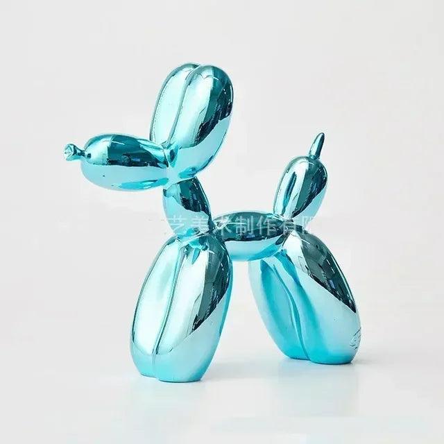 Ballonhundeskulptur i moderne resin med legende design til stilfuld boligindretning