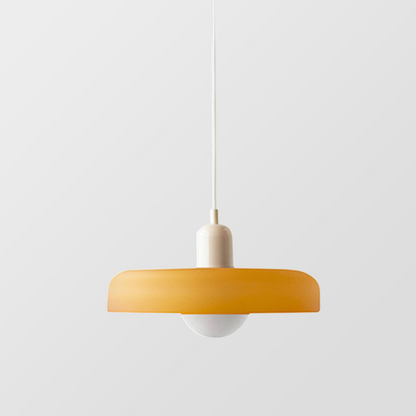 Bauhaus Pendellampe i Farvet Glas med Moderne Design