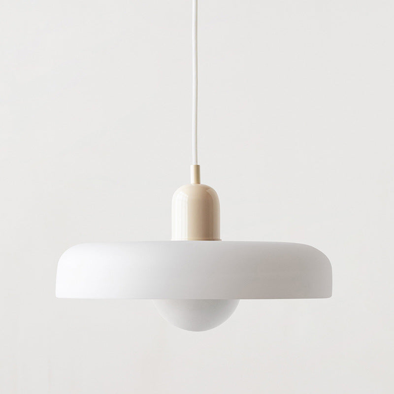 Bauhaus Pendellampe i Farvet Glas med Moderne Design