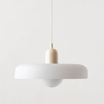 Bauhaus Pendellampe i Farvet Glas med Moderne Design