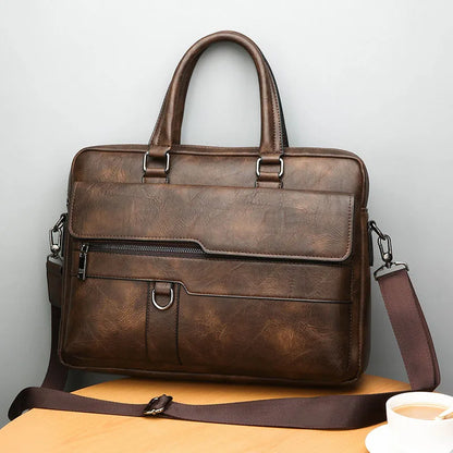 Benedicto skuldertaske i ægte læder med klassisk crossbody design til hverdagsbrug