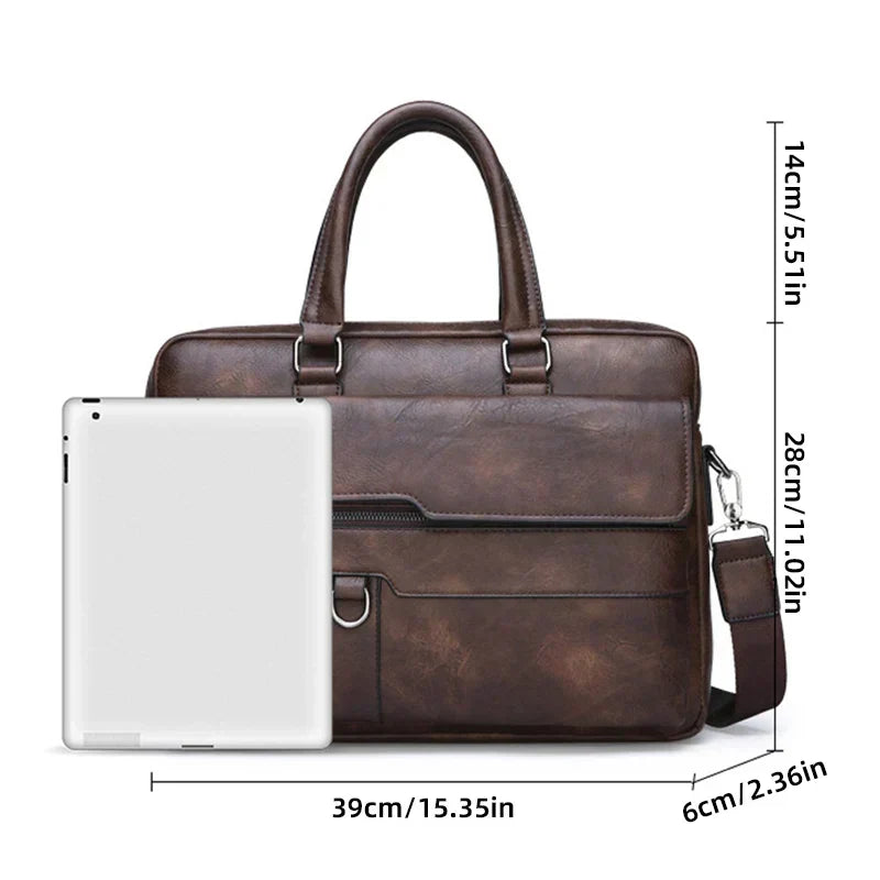 Benedicto skuldertaske i ægte læder med klassisk crossbody design til hverdagsbrug