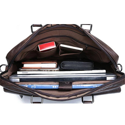 Benedicto skuldertaske i ægte læder med klassisk crossbody design til hverdagsbrug