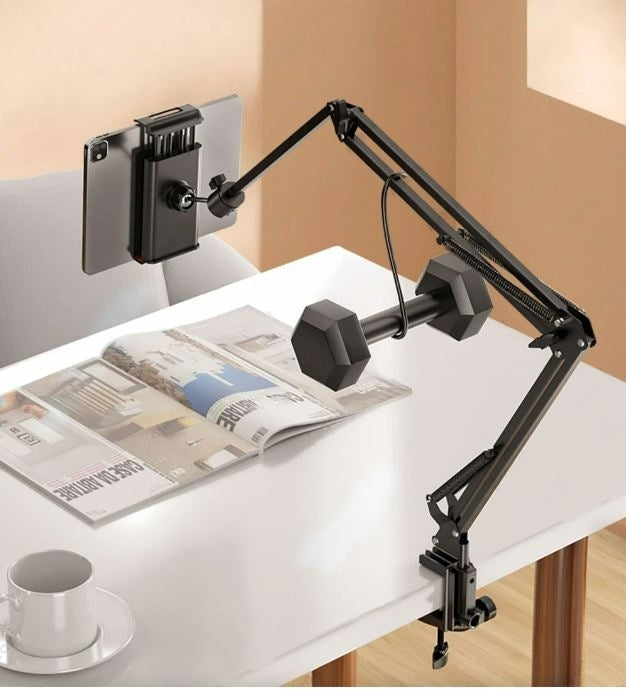 Bettina Justerbar Tablet Holder med Fleksibel Arm til Håndfri Brug