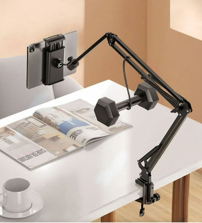 Bettina Justerbar Tablet Holder med Fleksibel Arm til Håndfri Brug