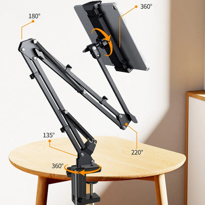 Bettina Justerbar Tablet Holder med Fleksibel Arm til Håndfri Brug