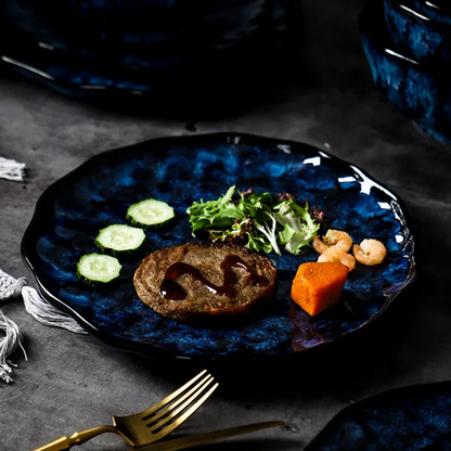 Blue Nebula Keramikstel – 10 Dele Elegant Service